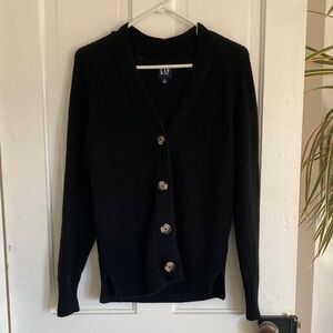 GAP Long Sleeve Women's Classic Black Knit Cardigan